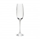 Conjunto 6 Taças de Cristal Ecologico para Champagne Twiggy Flute Bohemia