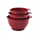 Conjunto 3 Tigelas Bowl de Plástico Vermelho KitchenAid