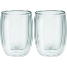 Jogo com 2 copos de vidro de parede dupla para Cappucino, 200 ml, ZWILLING Sorrento 04