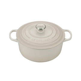 Panela Redonda 26cm Signature Meringue Le Creuset   