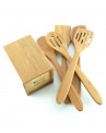 conjunto de utensílios de cozinha bambú 6pc maxwell williams