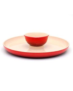 Prato Para Aperitivo Le Creuset Vermelho 1