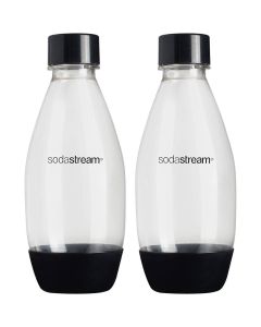 Conjunto com 2 Garrafas Plásticas 500ml Preta SodaStream 1
