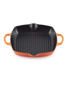Grelha Quadrada Funda de 30 cm Laranja Le Creuset 1