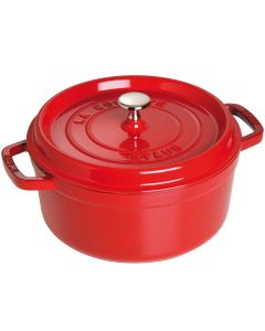 Caçarola 6,7 Litros Staub Redonda Ferro Fundido 28cm Cereja 1
