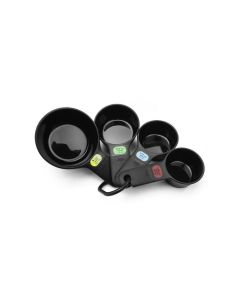 Conjunto 4 Copos Medidores Preto Oxo SoftWorks 1