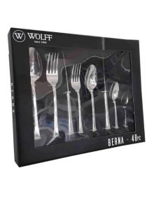 Conjunto Faqueiro 48 Peças  Aço Inox Berna Wolff 1