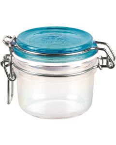 Pote de Vidro Hermético Fido Terrina Tampa Azul Bormioli Rocco 125 ml 1