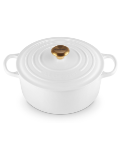 Panela Redonda 24cm Signature Branco Le Creuset 1