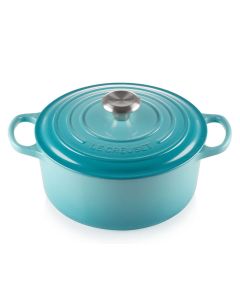 Panela Redonda 22cm Signature Azul Caribe Le Creuset 1