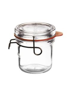 Pote com Tampa Removível Italiano Luigi Bormioli Lock Eat 125 ml